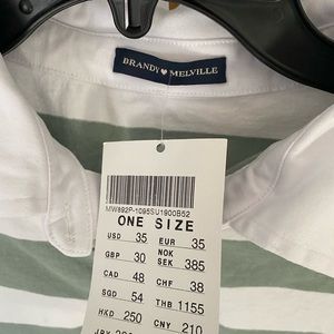 NWT Brandy Melville cropped rugby top